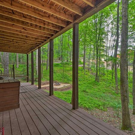 Pinot And Pine Chic Log Cabin About 5 Mi To Blue Ridge Eksteriør billede