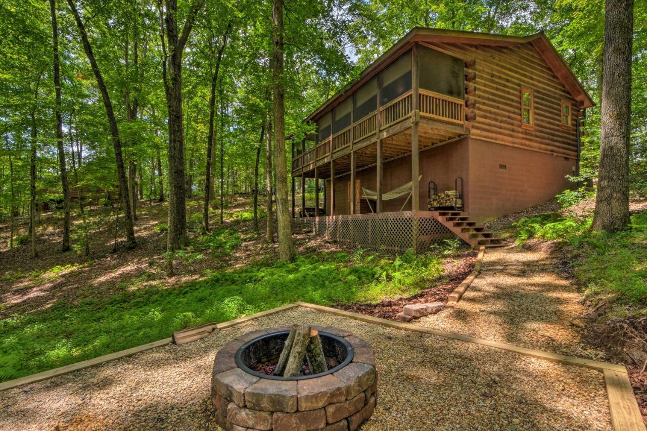 Pinot And Pine Chic Log Cabin About 5 Mi To Blue Ridge Eksteriør billede