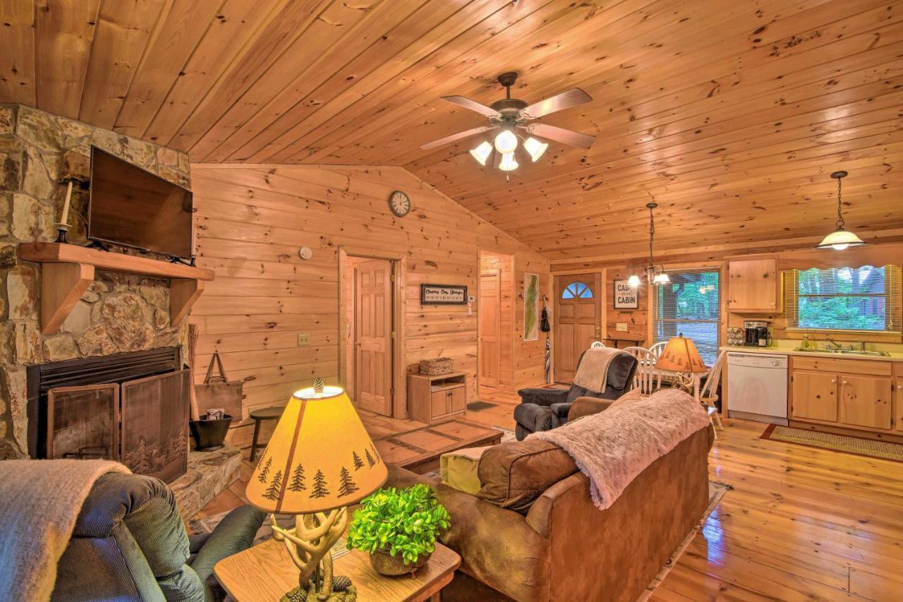 Pinot And Pine Chic Log Cabin About 5 Mi To Blue Ridge Eksteriør billede