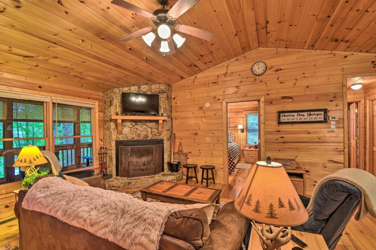 Pinot And Pine Chic Log Cabin About 5 Mi To Blue Ridge Eksteriør billede