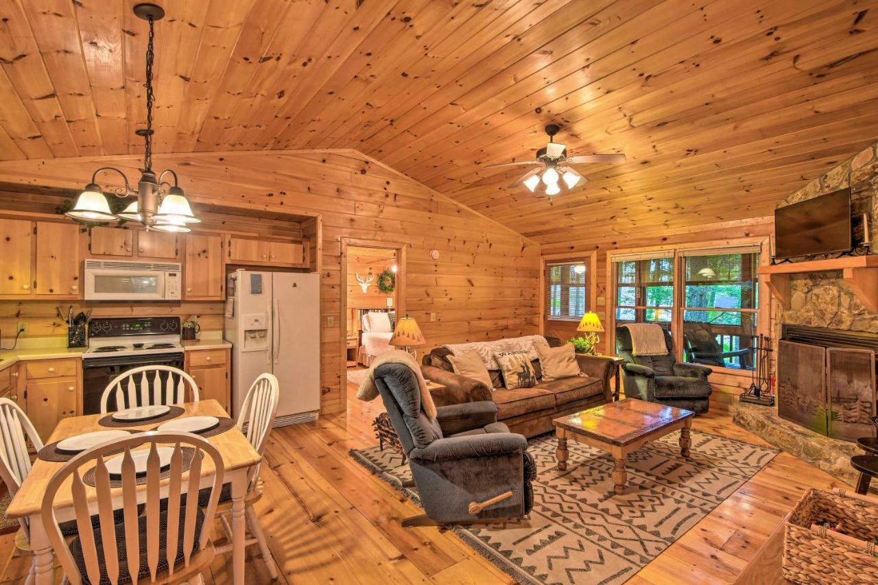 Pinot And Pine Chic Log Cabin About 5 Mi To Blue Ridge Eksteriør billede