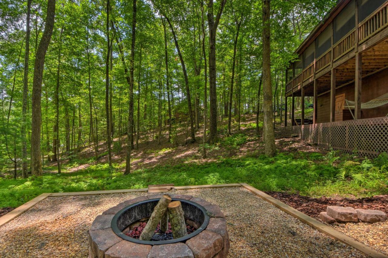 Pinot And Pine Chic Log Cabin About 5 Mi To Blue Ridge Eksteriør billede