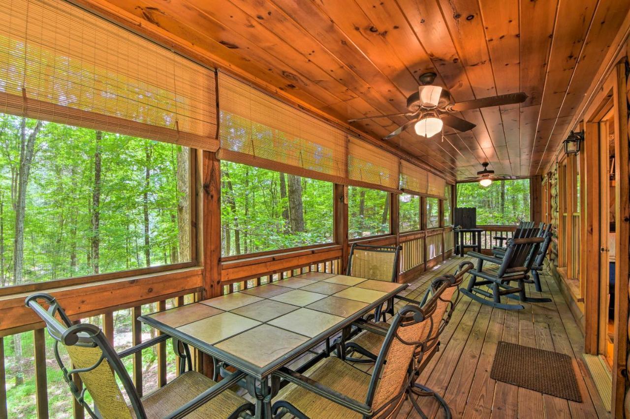 Pinot And Pine Chic Log Cabin About 5 Mi To Blue Ridge Eksteriør billede